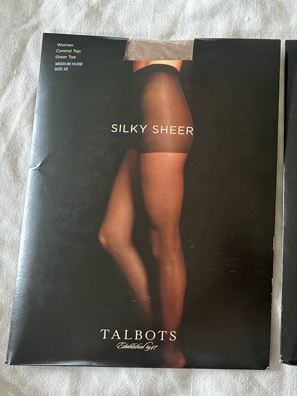 Talbots Silky Sheer Hosiery - size 2x.  Medium nude
